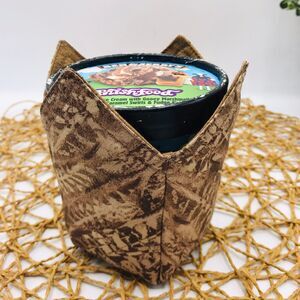 Set of 2 Microwave Pint Size Cozies, Tan Beige For Ice Cream, Oatmeal Stir Fry